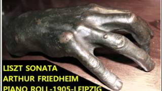 LISZT SONATAARTHUR FRIEDHEIM REMASTERED AUDIO [upl. by Norehs]