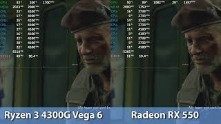 Radeon RX 550 vs Ryzen 3 4300G Vega 6 Pro 4350G in Games  RIP EntryLevel GPUs Part 2 [upl. by Peursem]