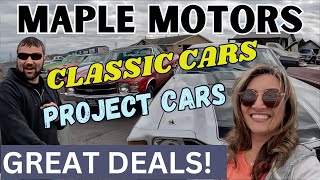 MAPLE MOTORS CLASSIC CARS RESTORATION PROJECTS FOR SALE [upl. by Nosila]