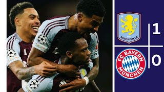 Aston villa Vs Bayern Munchen 1  0 Highlights Champions League 202425 Round 2 [upl. by Nitsirc]