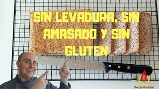 PAN DE TRIGO SARRACENO SIN GLUTEN SIN AMASADO Y SIN LEVADURA Escuela de panadería [upl. by Jump]