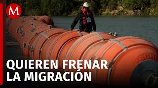 Texas instalará más boyas en el río Bravo para frenar la migración irregular [upl. by Aurthur94]