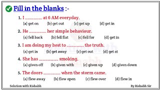 Fill in the blanks with correct form of verbs  Choose the correct form of verbs Fill in the blanks [upl. by Eelarak]