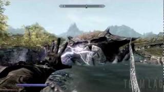 TESV Skyrim Giant Crab Easter Egg [upl. by Sacram]