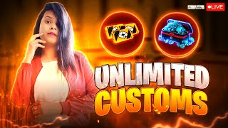 CSR PUSH 🫷😅ONLY CUSTOM 🤯freefirelivefunnystream [upl. by Joly]