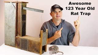 Catching Rats With a 123 Year Old Trap Invented By A Mechanical Genius Mousetrap Monday [upl. by Devlen260]