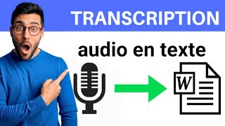 transcription audio en texte facile et gratuit 2024 [upl. by Alfons159]