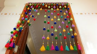 Sochenda PF Woolen Craft New Idea  DIY Woolen Door Hanging Craft Year 2022 New [upl. by Gavrielle]