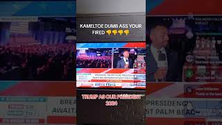 KAMALA YOUR FIRED GET THE HELL OUTTA HERE maga 2024trump shorts trending [upl. by Amehr]