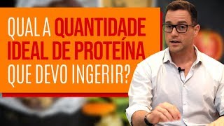 QUAL A QUANTIDADE IDEAL DE PROTEÍNA PARA INGERIR [upl. by Neila]