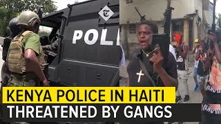 Kenyan Police in Haiti begin Patrol amid threats from Gang leaders [upl. by Rehotsirk]