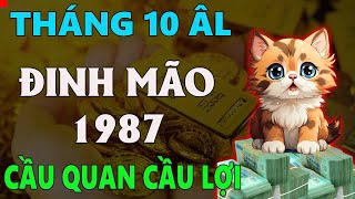 Tử vi tuổi ĐINH MÃO 1987 tháng 10 âm lịch CẦU TÀI ĐƯỢC TÀI CẦU QUAN CÓ QUAN [upl. by Salas]