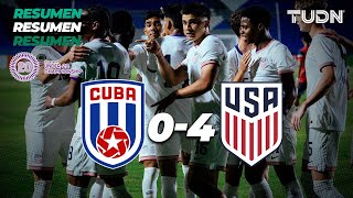 HIGHLIGHTS  Cuba 04 Estados Unidos  CONCACAF Sub20 Championship  TUDN [upl. by Oisor]