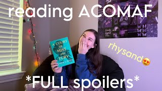 reading ACOMAF for the first time🤭 FULL SPOILERS acotar series sjm  most popular fantasy series [upl. by Rbma476]