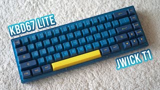 Budget Durock T1 Alternative  KBD67 Lite  JWICK T1  Typing Test [upl. by Anotyad]