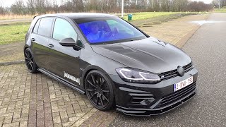 Volkswagen Golf 75 R APR Stage 2 with Akrapovic Exhaust amp Golf 75 GTI TCR Revs amp Launch Control [upl. by Konstantine]