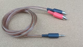 Make AUX to RCA Cable DIY [upl. by Znerol]