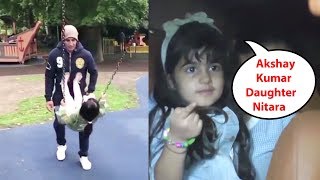 Akshay Kumar Cute Video Playing With His Daughter Nitara Kumar AT Inside House [upl. by Edelman]