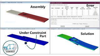 Convergence errors in Abaqus Under Constraint Issue Interactions in Abaqus Part  05 [upl. by Posehn]