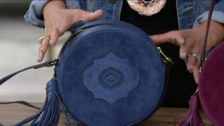 orYANY Suede Canteen Bag Kailee on QVC [upl. by Baptist]