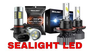 SEALIGHT LED Headlight and Fog light bulb Review and Installation on S197 Ford Mustang comparison [upl. by Quinby943]