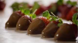 How to Make Elegant Chocolate Covered Strawberries  Allrecipescom [upl. by Arit]