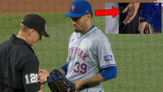 Edwin Diaz EJECTED For Illegal Substance  Getting SUSPENDED Substance Caught On Diaz’s Hand [upl. by Llemart]