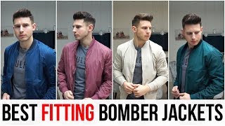 BEST FITTING BOMBER JACKETS FOR MEN IN 2018 Asos PullampBear HampM New Look Bershka [upl. by Beaumont]