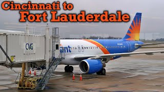 Full Flight Allegiant Air A320 Cincinnati to Fort Lauderdale CVGFLL [upl. by Godwin]