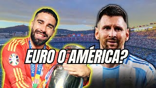 COPA AMERICA O EUROCOPACUAL ES MEJOR⚽️ copaamericaeurocopamessi [upl. by Arni]