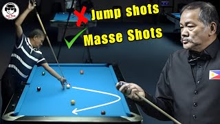 Efren Reyes Masse Shots  No Jump Shots ONLY MASSE SHOTS [upl. by Veron306]