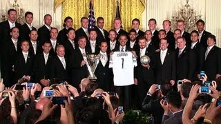 President Obama Honors 2011 MLS Cup Champion LA Galaxy [upl. by Forbes]