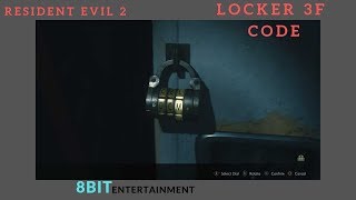 RESIDENT EVIL 2 Dial lock – Locker 3F [upl. by Durwood]