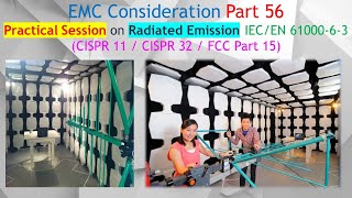 EMC Part 56 How to Perform Radiated Emission Testing IECEN 6100063 amp CISPR 1132 ampFCC Standard [upl. by Karel]