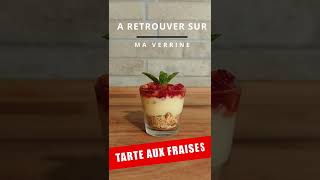 016 VERRINE TARTE AUX FRAISES CREME GALETTE MENTHE [upl. by Eolc]