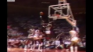 Clyde Drexler Posterizes Hakeem Olajuwon [upl. by Airekat]