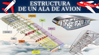 🚀🚁ESTRUCTURA de un ALA de Avion 🛬 Elementos Estructurales y Materiales  FAA 🛠🛫 [upl. by Fishback]