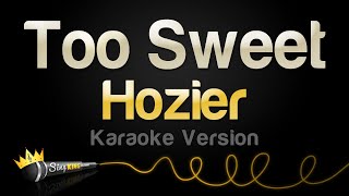 Hozier  Too Sweet Karaoke Version [upl. by Odanref]