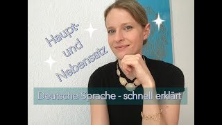 Hauptsatz und Nebensatz in der deutschen Sprache [upl. by Schweitzer14]