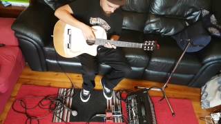 Boss RC1 looper Mic  Guitar Same Time Hack [upl. by Katt]