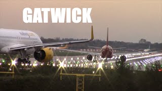 London Gatwick Airport Plane Spotting Arrivals and Departures 29th OCTOBER 2019 [upl. by Dow]