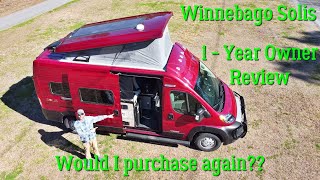 Winnebago Solis Owner Review  1 Year Honest Review [upl. by Phillip]