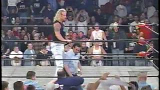 Fan Jumps in Ring Gets Attacked by Ref  WCW Nitro HQ [upl. by Matazzoni]