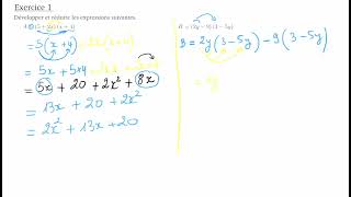 double distributivité 3e [upl. by Nosila638]