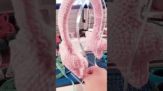 cute crochet ear muffs crochet crocheting knitting barbie [upl. by Ailecec331]