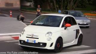 RWD Abarth 500 Test Drive in Monaco streets [upl. by Sukin]