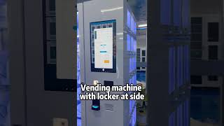 Vending machine with locker at side tool PPE product pet treat dog food vending solution [upl. by Tova]