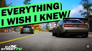 EVERYTHING I wish I Knew Before Playing Carx Street PC Tips and Tricks [upl. by Norvin]