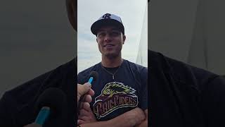 Pregame interview with Scranton Wilkes Barre RailRiders outfielder Cam Eden Sept 20th 2024 [upl. by Roselia]