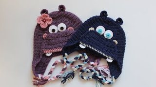 COMO HACER GORROS DE ANIMALES A CROCHET [upl. by Henriha]